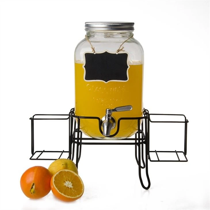 Dozirnik za pitje Mason Jar s podstavkom