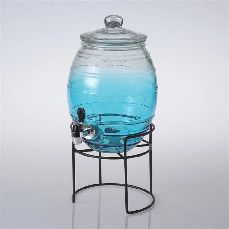 Free 2 Gallon Cold Beverage Glass Drink Dispenser