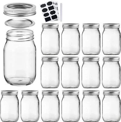 500 ml masonski kozarci z nepredušnimi pokrovi