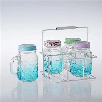 Kozarci za pitje Blue Mason Jar