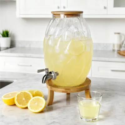 Ovalni stekleni dozirnik-z veliko prostornino