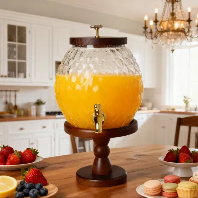 Geometrična krogla: steklena karafa-z diamanti